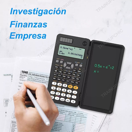 Calculadora Científica 417 Funciones + Tableta De Escritura
