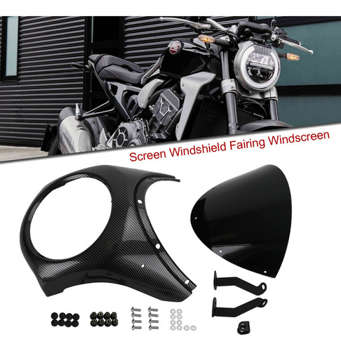 Parabrisas Con Carenado De Faros Delanteros Para Honda Cb650