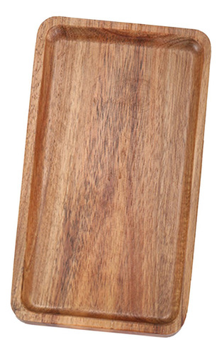 Bandeja De Madera Para Servir Platillo De Un Estilo Cuadrado