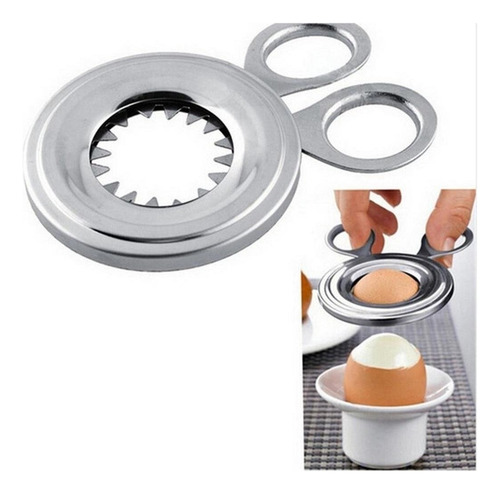 Ovo Cozido Shell Topper Tesoura Cortador De Aço Inoxidável Cor Fix