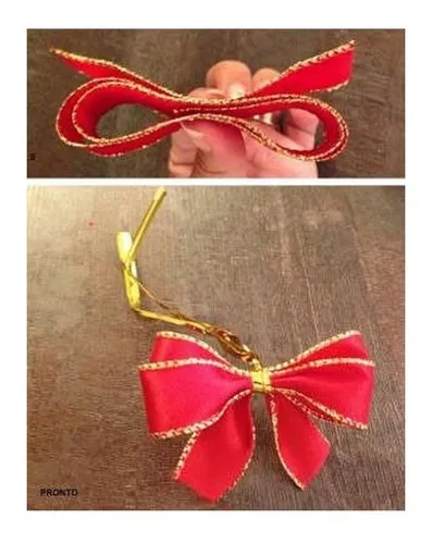 Fita Decorativa Aramada Natal Laços Presentes - 2,5cm X 2,7m Fita Decorativa Aramada Natal Laços Presentes - 2,5cm X 2,7m