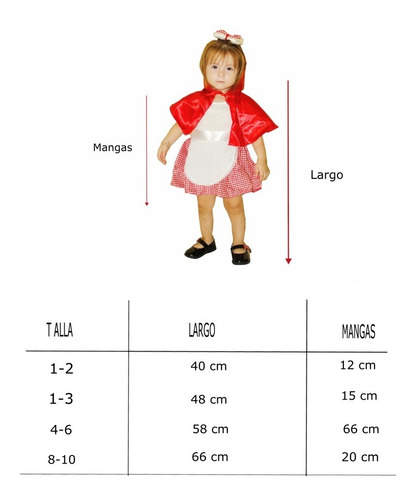 Imagen 2 de 9 de Disfraz Caperucita Roja Niña