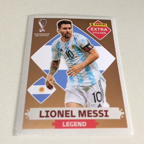 Lote com 4 Figurinhas Extras Legend Bronze (Neymar + Messi + CR7 + Mbappé)  da Copa do Mundo do Qatar 2022 - Itens de Coleção Difíceis