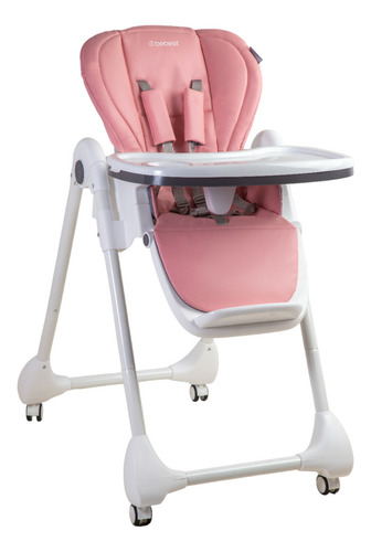 Periquera Easyfeed Arnés 5 Puntos Bandeja Ajustable Color Rosa Bebesit