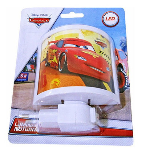 Luminária Noturna De Tomada Lâmpada Led Carros Disney Bivolt