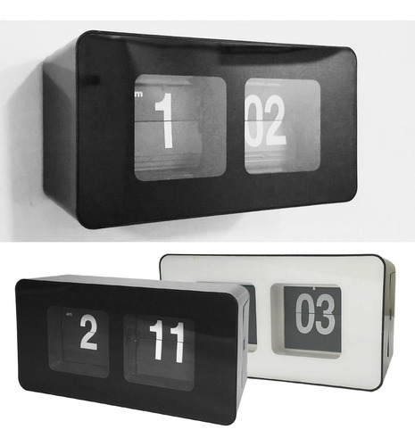 2 X Retro Auto Flip Clock, Down Page Clocks,