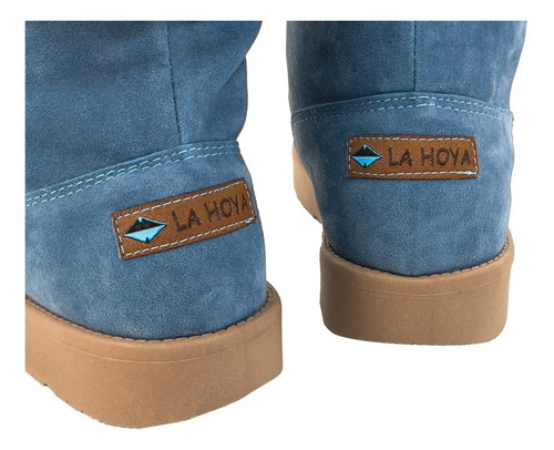 Imagem 5 de 5 de Bota Feminina Para Neve Azul Tiffany Forrada C/ Lã Quentinha