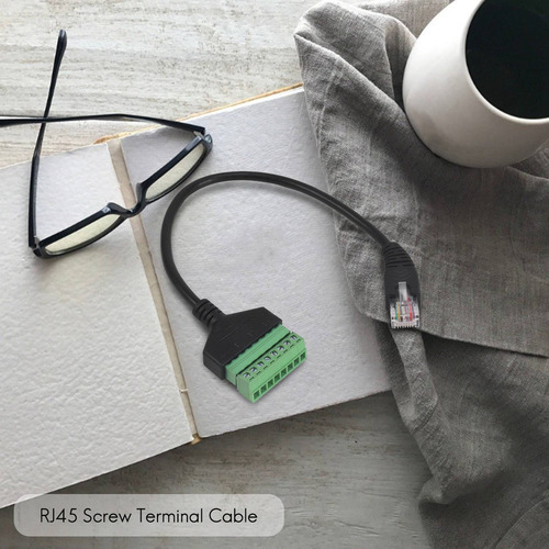 Hh Cabo Conector Rj45 Macho Para Terminal De Parafuso De 8