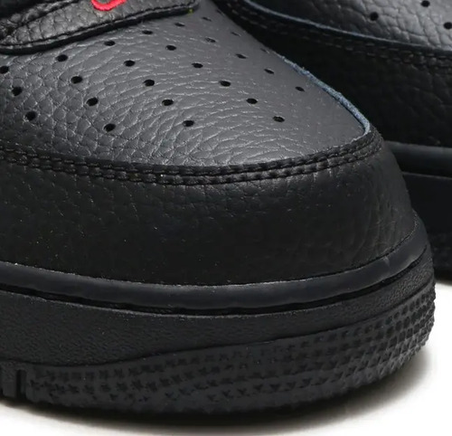 Tenis Nike Air Force 1 ´07 Negro Rojo Originales En Caja | Envío gratis