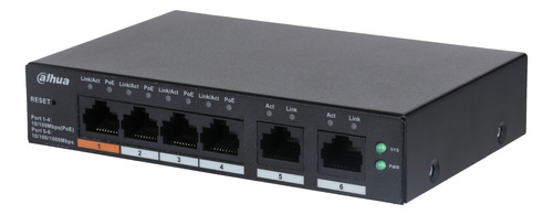 Dahua Cs4006-4et-60 Switch Poe Cloud 4 Puertos, 2 Uplink 60w
