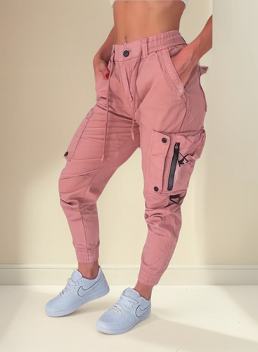 Jogger Cargo Gabardina Mujer Importado I-run