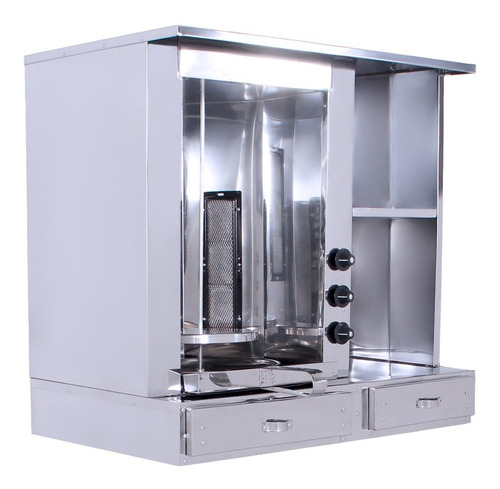 Imagem 5 de 10 de Churrasco Grego Balcão 1 Espeto Manual 3 Queimadores Inox R2