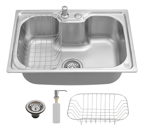 Cuba Inox C/ Torneira Flexível Gourmet Cozinha Monocomando