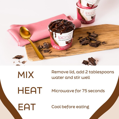 Lacsnac Lactation Double Fudge Brownie Cup (1.83 Oz, Paquete