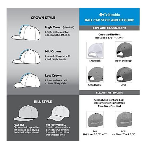 Columbia Unisex Mesh Snap Back Alto, Un Tamaño Único