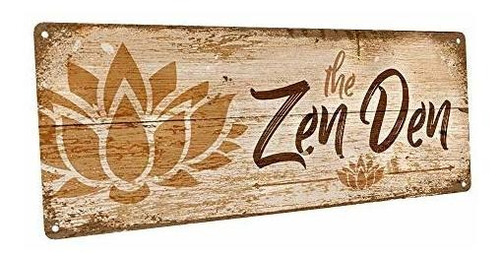 Acentos Hogareños Zen Den Lotus Placa Decorativa De Pared D
