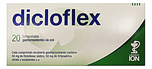 Dicloflex 50 Mg X 20 Comprimidos