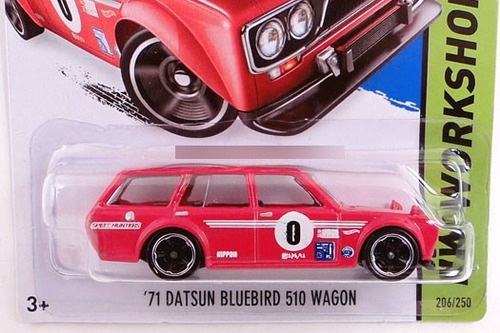 Hot Wheels # 206/250 - '71 Datsun Bluebird - 1/64 - Bfd77