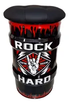 Comprar Tambor Banco Puff Tonel Banqueta Rock Hard Retro Metalico