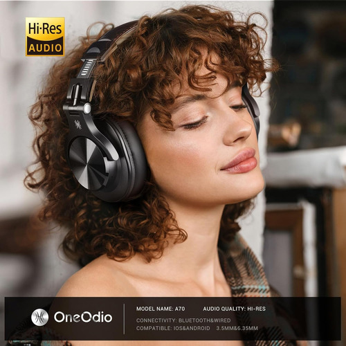 Auriculares Supraaurales Bluetooth Oneodio A70, Auriculares