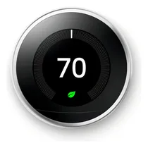Comprar Google Termostato Nest Learning - Termostato Inteligente Programable Para El Hogar - Termostato Rodar De 3ª Generación - Funciona Con Alexa - Acero Pulido