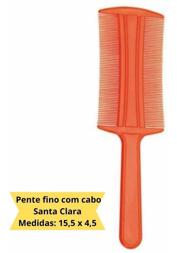 Pente Fino P Piolho Lêndea E Caspa Duplo Com Cabo Promoção
