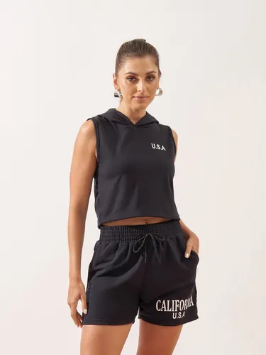 Conjunto cropped adidas e shorts on sale moletom