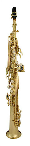 Sax Soprano Sib Laqueado Com Case Em Abs 7136