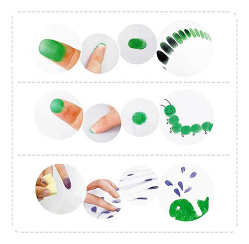 5 Set De Sellos De Tinta Para Niños, 5 Piezas, 5 Piezas