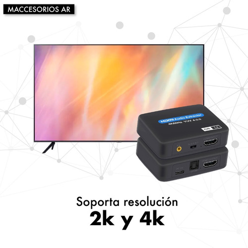Extractor De Audio Hdmi A Optico Toslink Spdif