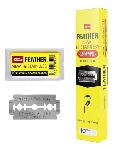 Pack Repuesto Hojilla Feather 200 Pcs 400 Servicios