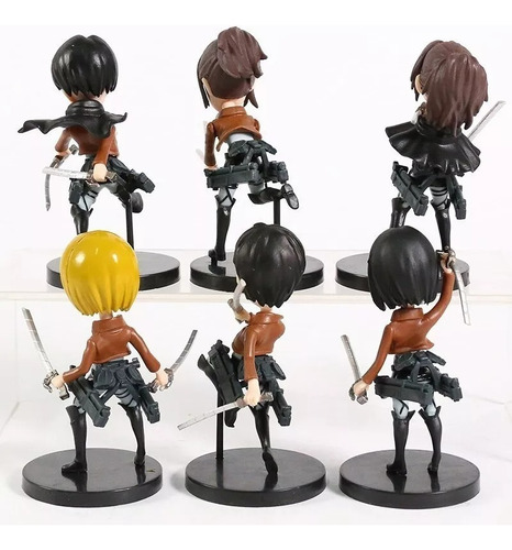 Colección Shingeki No Kyojin Ataque A Los Titanes Set X6