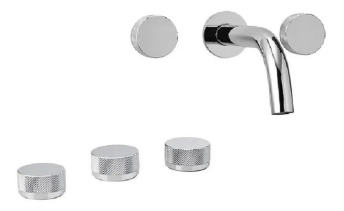 Combo Grifería Peirano Fabric Cromo Bidet + Lav Pared Premiu