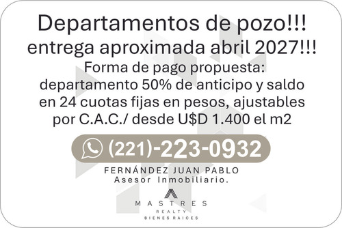 Venta - Departamento 2 Ambientes - La Plata