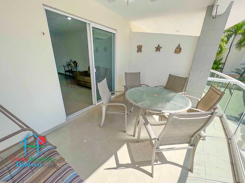 Cad Diamante Lakes Rubí 219. Terraza Con Vista A Las Albercas Y Áreas Comunes