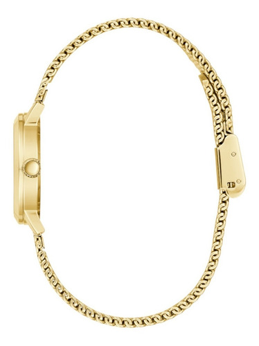 Imagen 2 de 5 de Reloj Guess Para Mujer Negro Dorado Dama Watch Resistente