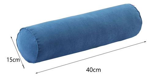 Cuello Bolster Almohada Rollo Cilindro Almohadas Suave Azul