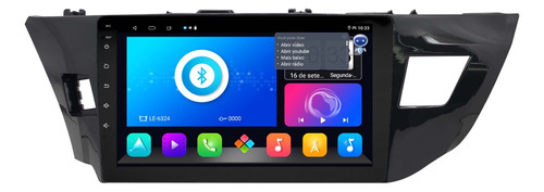 Multimidia Corolla 14/17 Android 14 2gb Octcaore Voz 10p 4g