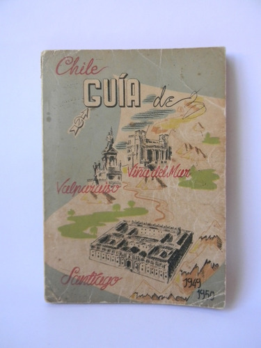 Guía Planos Santiago Valpo. Viña 1949-50 Mapas (Usado)