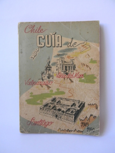 Guía Planos Santiago Valpo. Viña 1949-50 Mapas