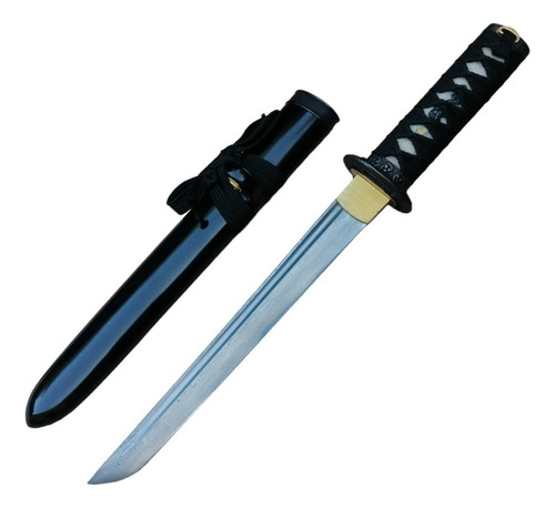 Katana Tanto De Acero Funcional Con Filo 41 Cm
