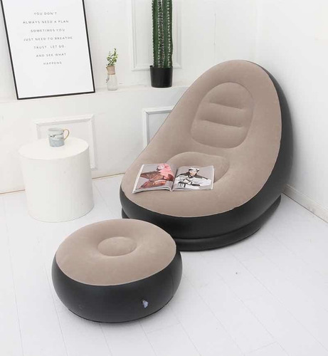 Imagen 4 de 5 de Sofa Silla Inflable Moderno Con Su Inflador