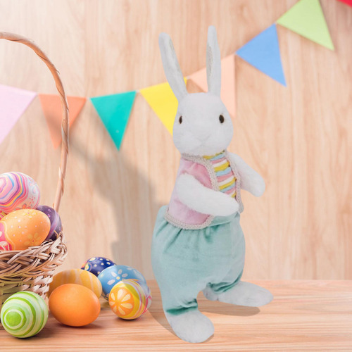 De Pascua De Peluche, Estatua De Conejo, Regalo De Estilo C