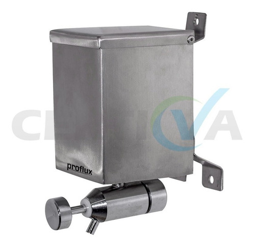 Saboneteira Pressão Industrial Inox Quadrada 500ml Proflux