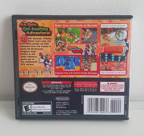 Mario E Luigi Bowsers: Inside Story Físico Ds (Usado)