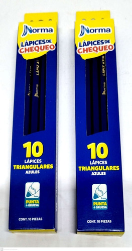 Lapices De Chequeo Norma 2 Pack