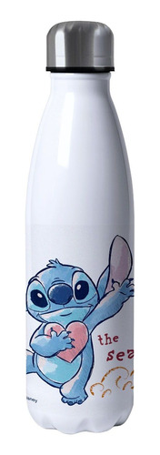 Botella Cantimplora Aluminio Único, Stitch Disney, 650ml