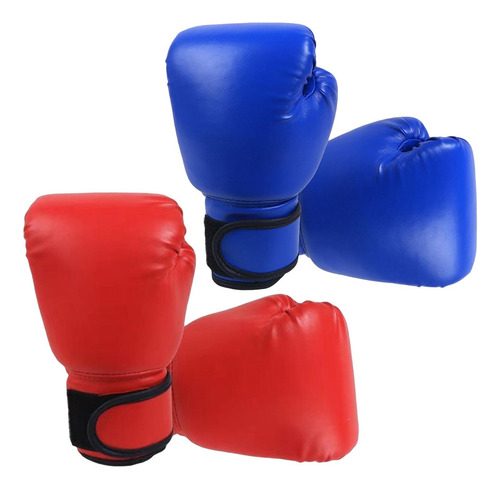 2 Pares De Guantes De Boxeo De Cuero Pu Para Adultos,