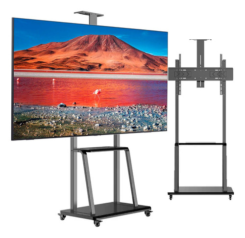 Soporte Televisor Móvil Con Ruedas Ajustable Base Tv Smart