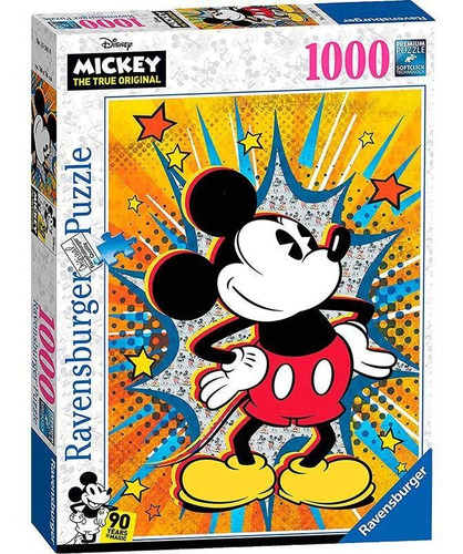 Mickey Mouse 90 Aniv. Retro Puzzle 1000 Ravensburger 70x50cm